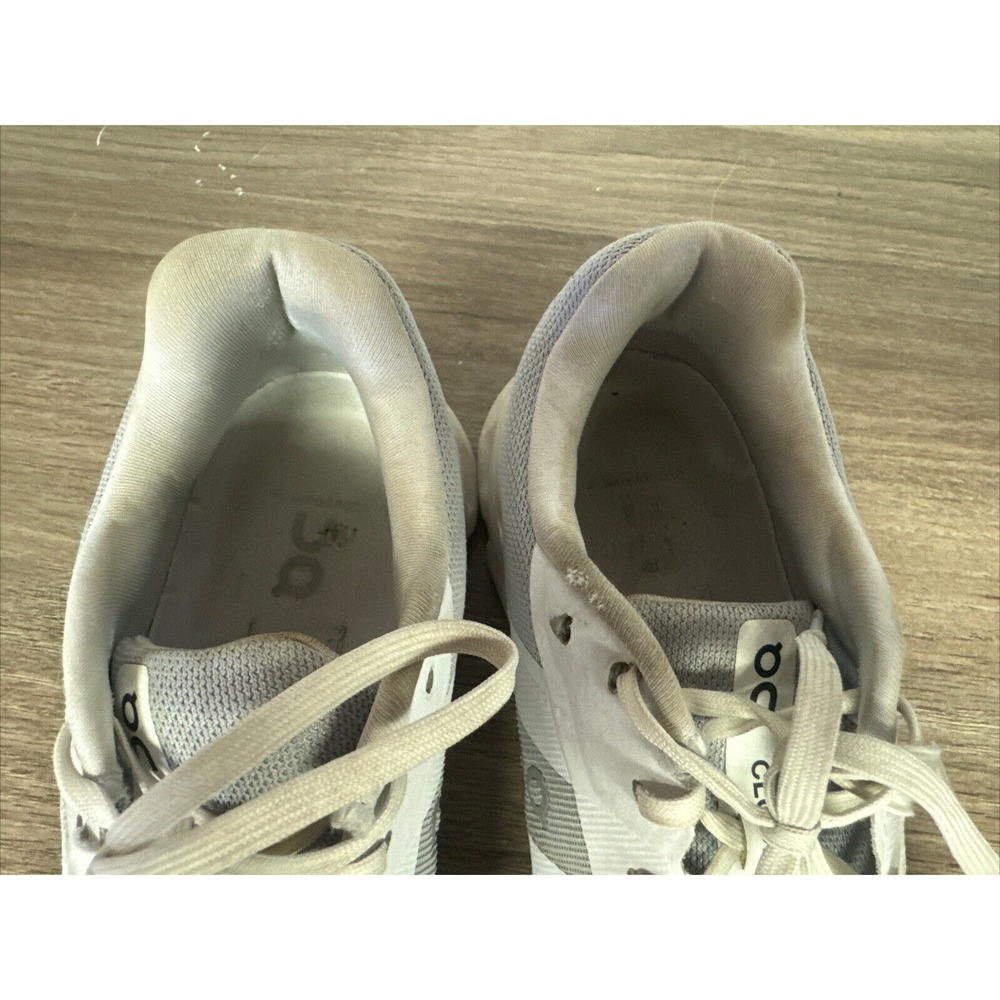 On Cloud- Cloudrunner White & Gray Athletic Shoes… - image 8